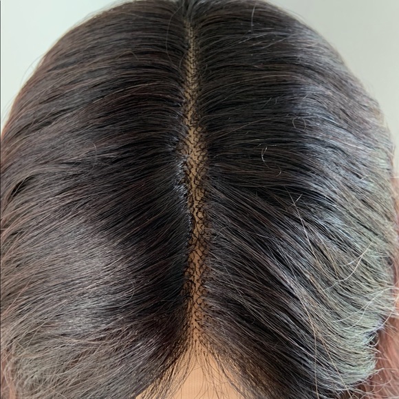 Gorgeous 28” Toffee Brown Premium Fiber Lace Front Wig - Picture 3 of 15